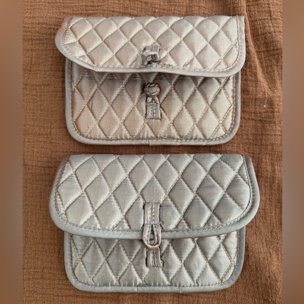 Brighton Quilted Gray Women's Jewelry Travel Bag Set